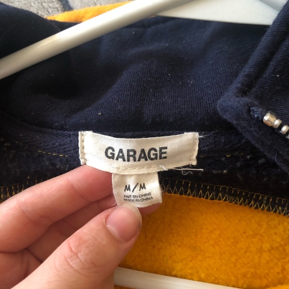 yellow and navy blue half zip - Picture 2 of 2